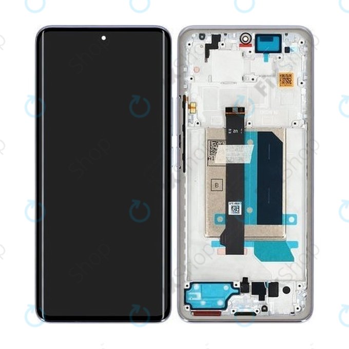 Xiaomi Redmi Note 14 Pro+ 5G - LCD Kijelző + Érintőüveg + Keret (Lavender Purple) - 5600180O16U00 Genuine Service Pack