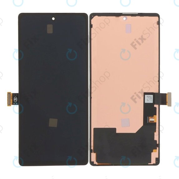 Kijelző OLED Google Pixel 6, Black, Érintőüveg kerettel