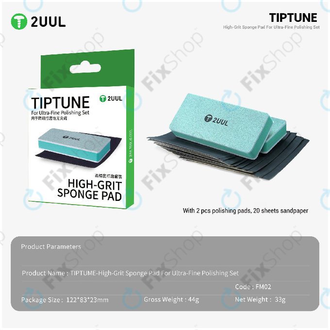 Mikroszemcsés polírozó pad készlet, 2UUL FM02