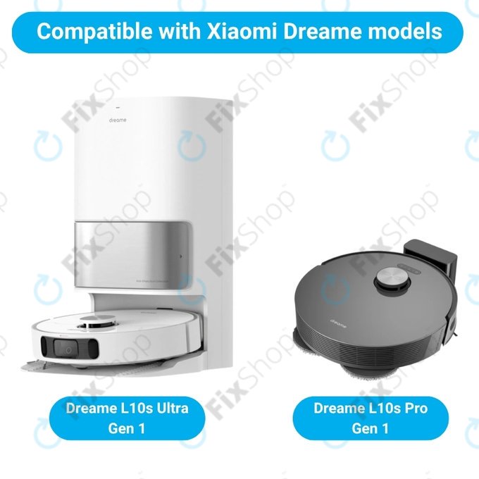 Pótalkatrész készletXiaomi Dreame L10s Ultra, Xiaomi Dreame L10s Pro (2x Főkefe, 4x Szűrő, 4x Oldalkefe, 8x Felmosórongy, 4x Porzsák)