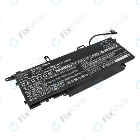 Akkumulátor Dell Latitude 7310 2-in-1, 7400 2-in-1, 6750mAh, Li-Pol, 7.6V, NF2MW, HQ