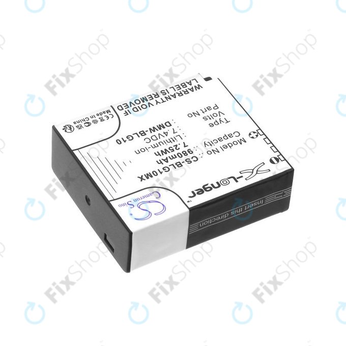 Akkumulátor Leica D-Lux Type 109, Panasonic Lumix DMC-GF3, GX7, LX100, 980mAh, Li-Ion, 7.4V, DMW-BLG10, HQ