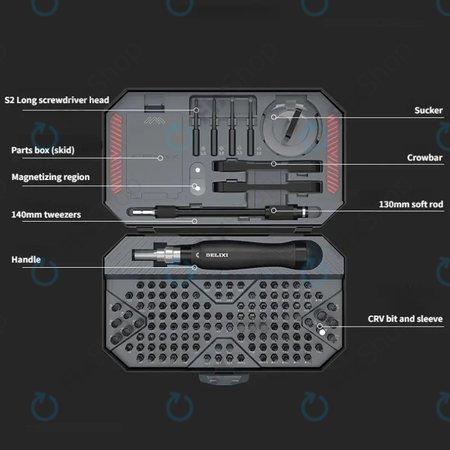Xiaomi DELIXI - 145dbos csavarhúzó készlet