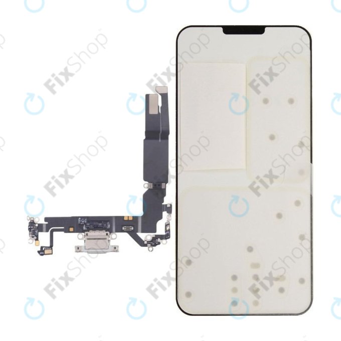 Töltő Csatlakozó + Flex Kábel | iPhone 17 | White | 923-13604 | Genuine Apple