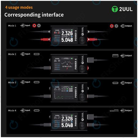 Feszültség- és árammérő (USB multiméter), 2UUL PW11