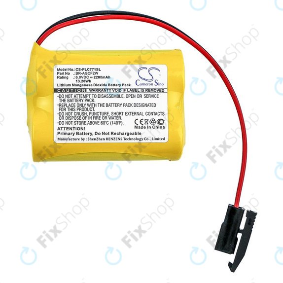 Akkumulátor GE A06b-6093-K001, 2200mAh, Li-MnO2, 6V, BR-AGCF2W, HQ