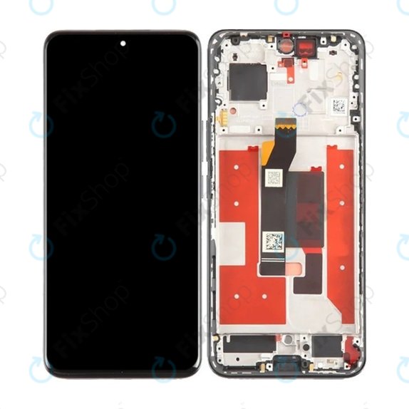 Honor 90 5G - LCD Kijelző + Érintőüveg + Keret (Midnight Black) OLED