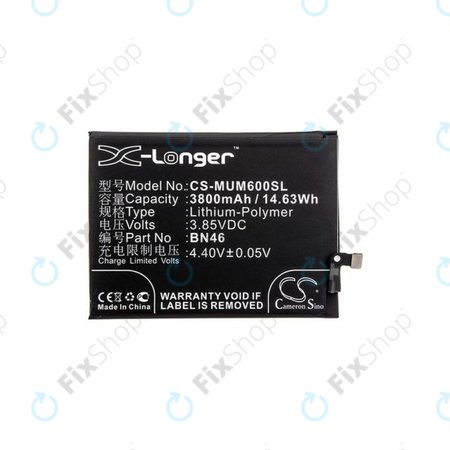 Xiaomi Redmi Note 8T, Redmi 7, Redmi 8A - Akkumulátor BN46 3800mAh HQ