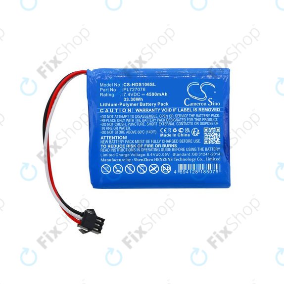 Akkumulátor Hantek DSO-1062B, DSO-1202B, DSO-1202S, 4500mAh, Li-Pol, 7.4V, PL727076, HQ