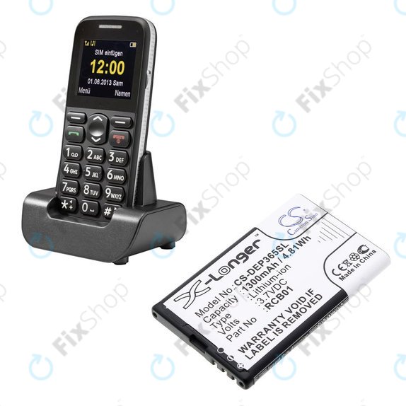 Akkumulátor Doro Primo 365, 1300mAh, Li-Ion, 3.7V, RCB01, HQ