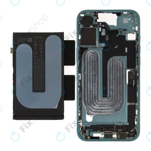 Középső keret akkumulátorral | iPhone 16 Plus | Green | ZD076-00688 | Genuine Apple