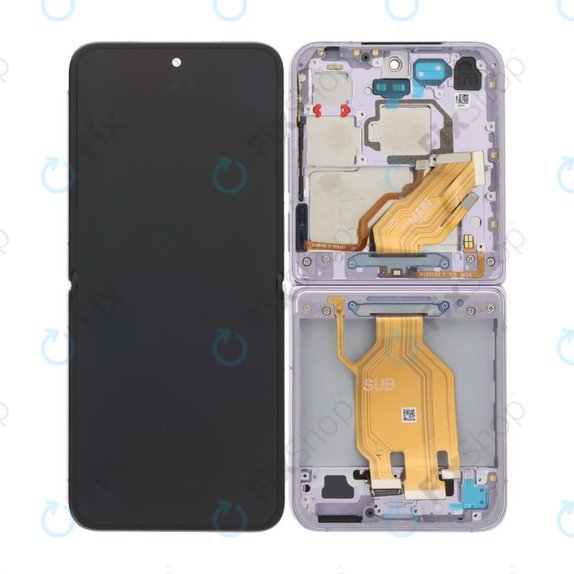 Xiaomi Mix Flip 2405CPX3DC - LCD Kijelző + Érintőüveg + Keret (Purple) OLED