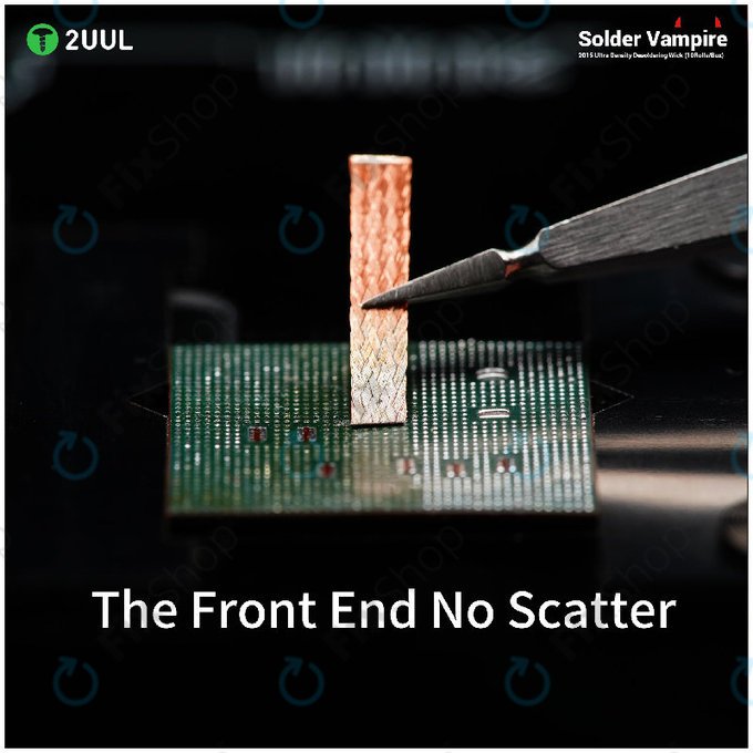 Nagy sűrűségű ónszippantó szalag, Solder Vampire, 2UUL DW16, egyedi csomagolás, 10 tekercs/doboz