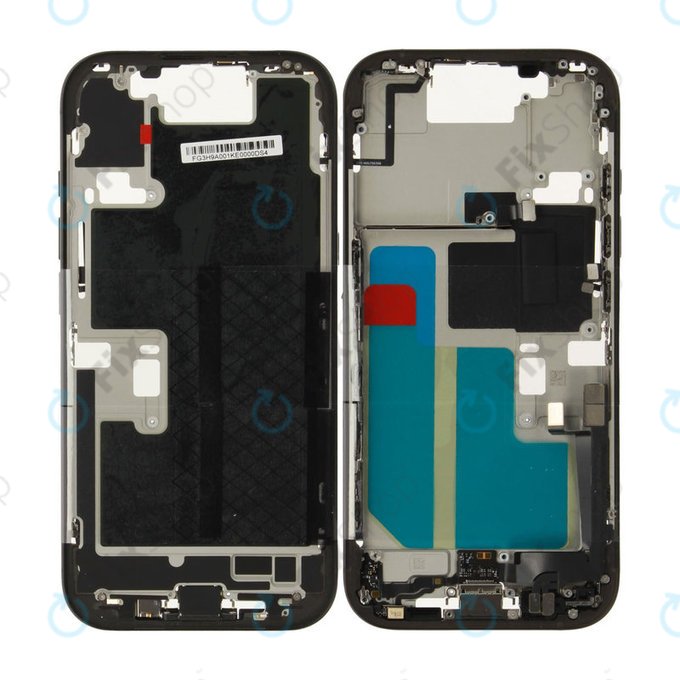 Középső keret akkumulátorral | iPhone 16 Pro | Black Titanium | ZD076-00689 | Genuine Apple