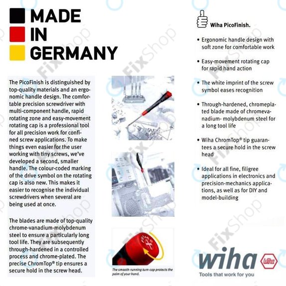 Wiha PicoFinish® 267P - Precíziós Csavarhúzó - Torx T4