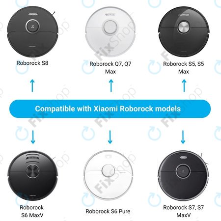 Xiaomi Roborock S5, S5 Max, S6 Pure, S6 MaxV, S7, S7 MaxV, S8, Q7, Q7 Max - Töltő Dokkoló (Fehér)