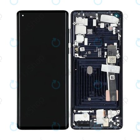 Motorola Edge - LCD Kijelző + Érintőüveg + Keret (Solar Black) - 5D68C16586, 5D68C16581, 5D68C17030 Genuine Service Pack