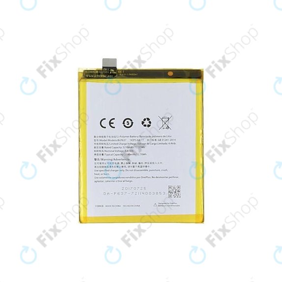 OnePlus 5, 5T - Akkumulátor BLP637 3300mAh