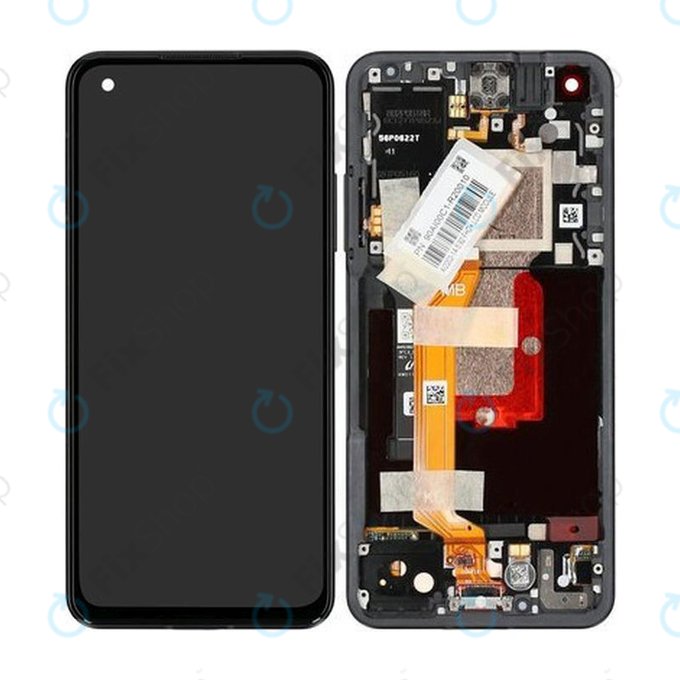 Asus Zenfone 9 AI2202 - LCD Kijelző + Érintőüveg + Keret (Midnight Black) - 90AI00C1-R20010 Genuine Service Pack