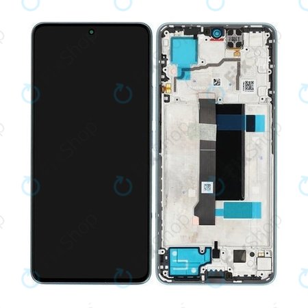 Xiaomi Redmi Note 13 Pro 5G 2312DRA50C - LCD Kijelző + Érintőüveg + Keret (Ocean Teal) - 5600010N1600 Genuine Service Pack
