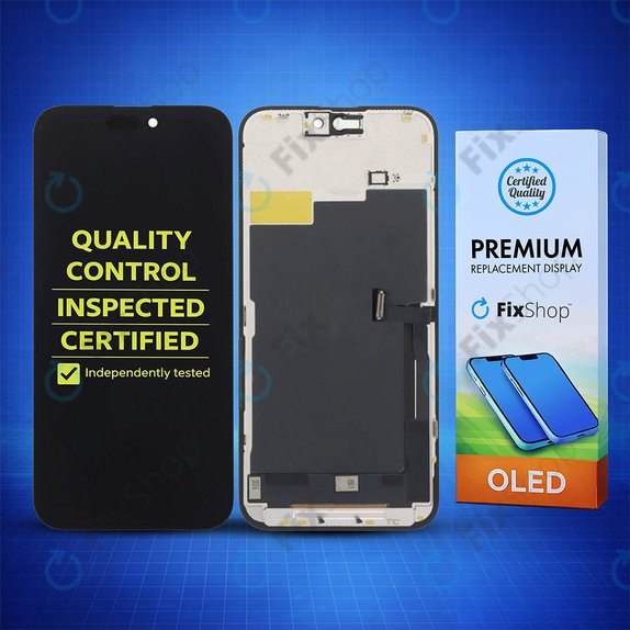 Apple iPhone 15 Pro Max - LCD Kijelző + Érintőüveg + Keret Hard OLED FixPremium