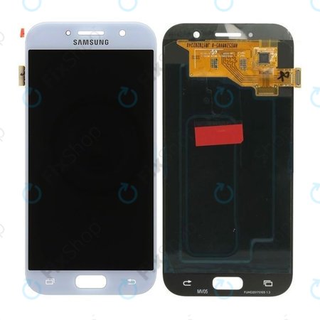Samsung Galaxy A5 A520F (2017) - LCD Kijelző + Érintőüveg (Blue Mist) - GH97-19733C, GH97-20135C Genuine Service Pack