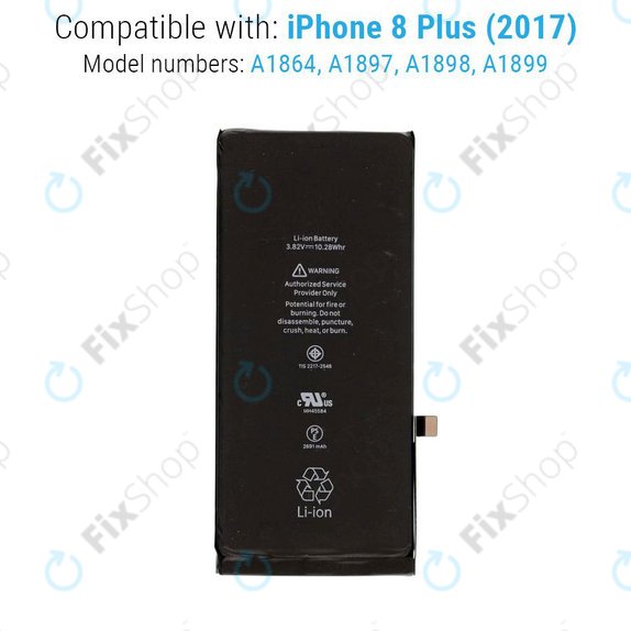 Akkumulátor iPhone 8 Plus, 2691mAh, Service Pack