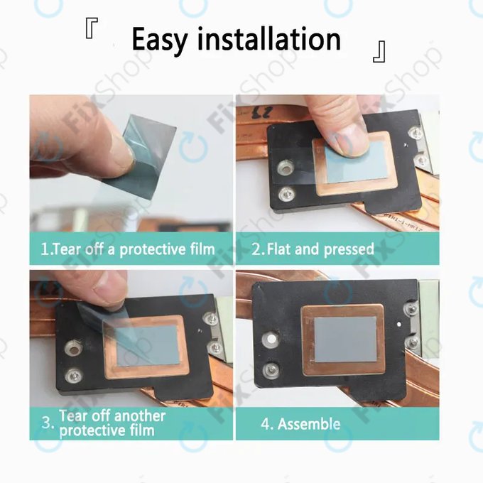 Hővezető pad Honeywell PTM7950, 80 × 40 × 0.25mm