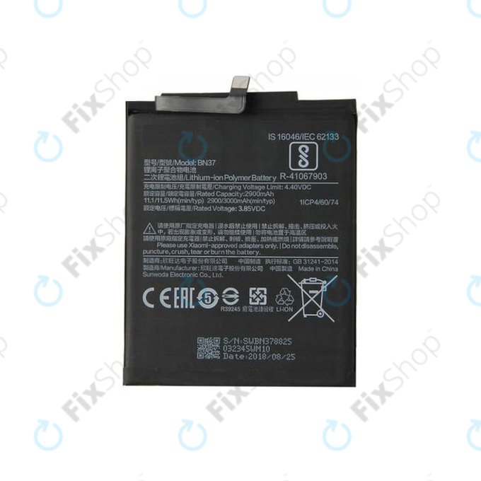 Xiaomi Redmi 6, Redmi 6A - Akkumulátor BN37 3000mAh