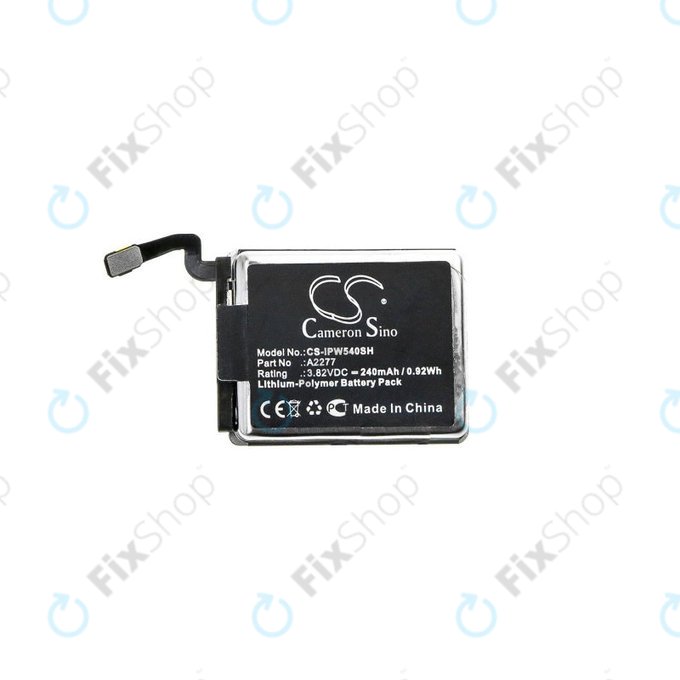 Akkumulátor Apple Watch 5 40 mm, 240mAh, Li-Pol, 3.82 V, A2277, HQ