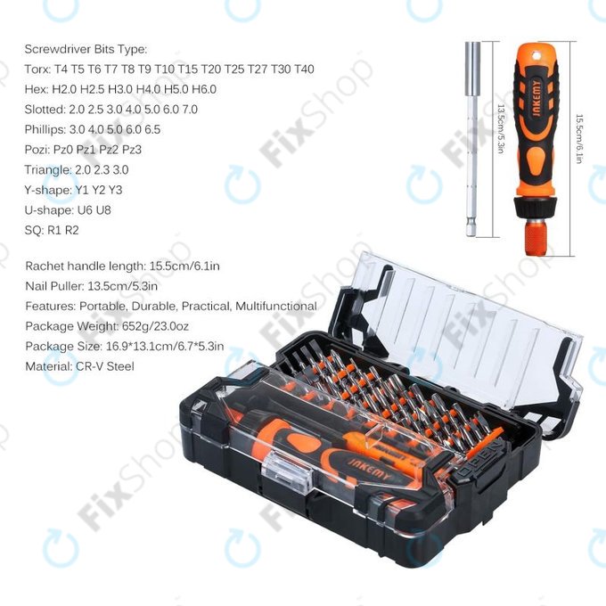 Jakemy JM-6124 - Szerviz Szerszám Készlet 48in1