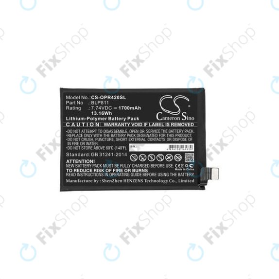 Oppo Reno 4 - Akkumulátor BLP811 1700mAh HQ
