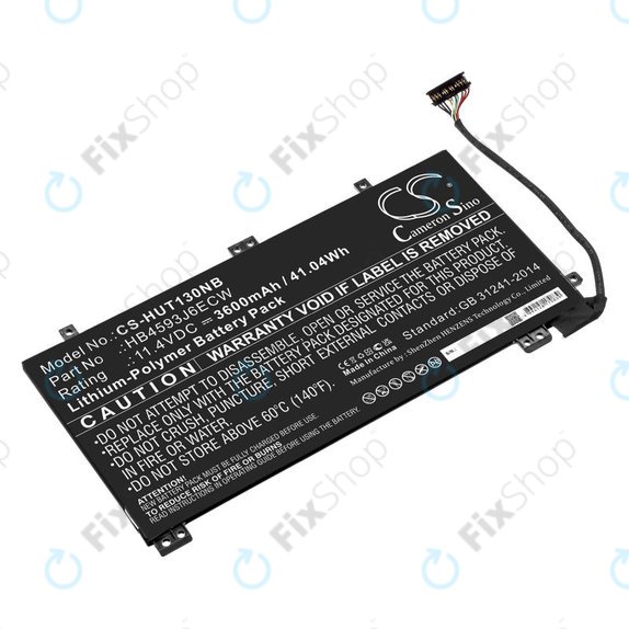 Akkumulátor Huawei MateBook 13, 13 i7, 3600mAh, Li-Pol, 11.4V, HB4593J6ECW, HQ