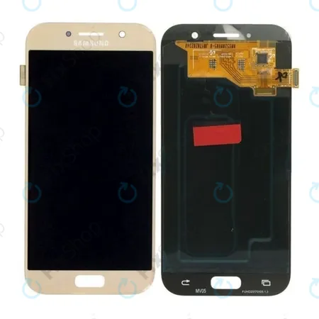 Samsung Galaxy A5 A520F (2017) - LCD Kijelző + Érintőüveg (Gold Sand) - GH97-19733B, GH97-20135B Genuine Service Pack