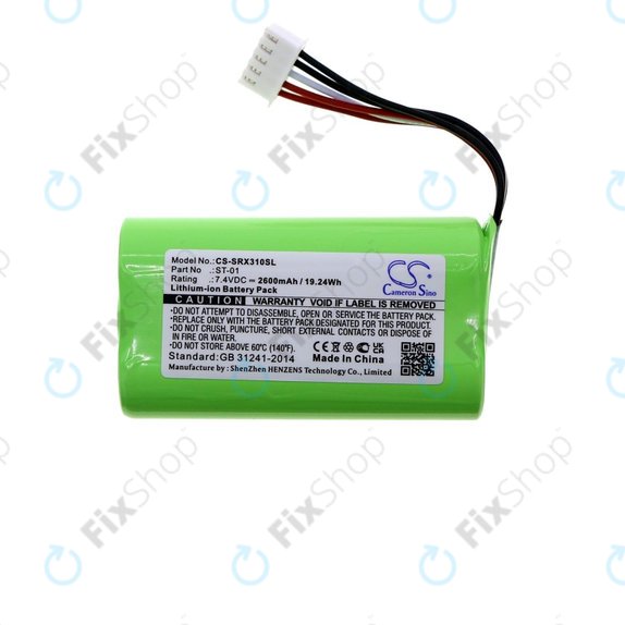 Akkumulátor Sony SRS X3, XB2, XB20, 2600mAh, Li-Ion, 7.4V, ST-01, HQ