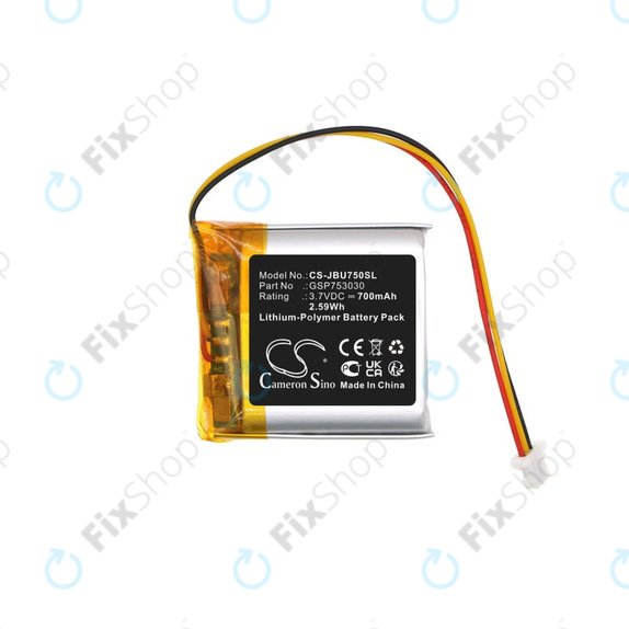 Akkumulátor JBL Tune 750, 700mAh, Li-Pol, 3.7V, GSP753030, HQ
