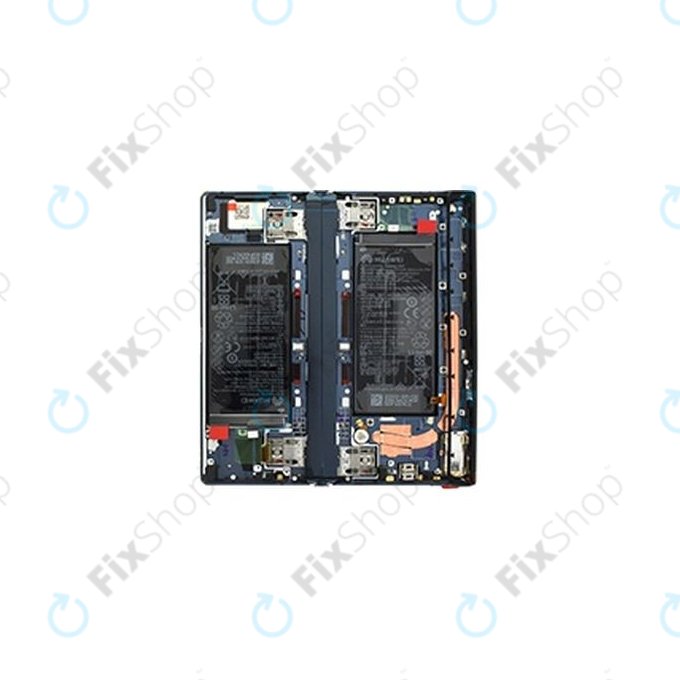 Huawei Mate XS - LCD Kijelző + Érintőüveg + Keret + Akkumulátor (Interstellar Blue) - 02353LYS