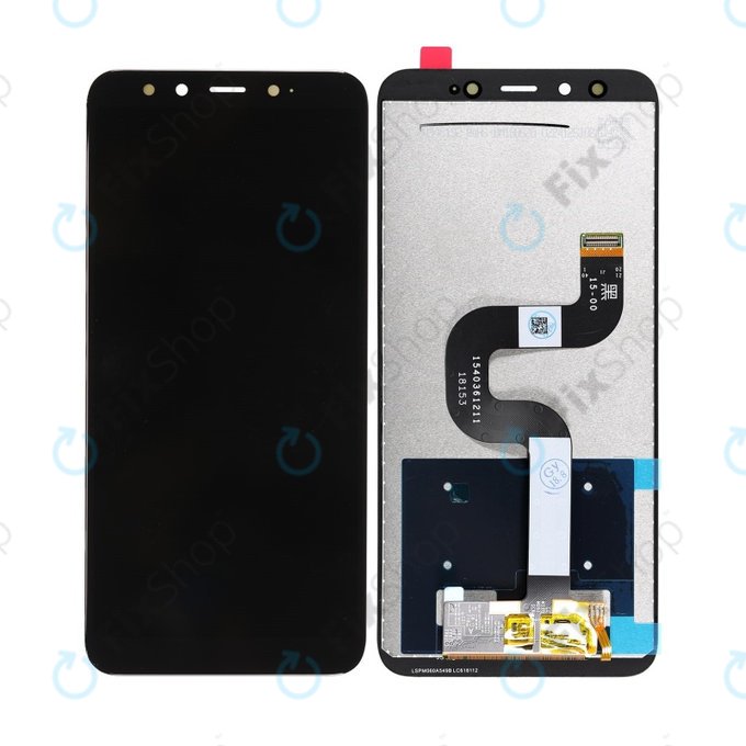Xiaomi Mi A2 (Mi 6X) - LCD Kijelző + Érintőüveg (Black) TFT