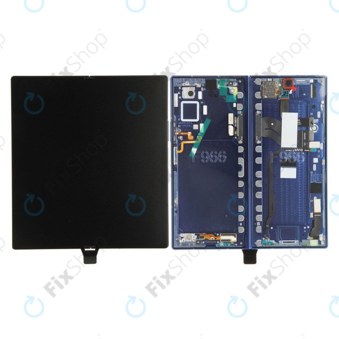 Samsung Galaxy Z Fold 7 F966B - LCD Kijelző + Érintőüveg + Keret (Blue Shadow) - GH82-37548B Genuine Service Pack