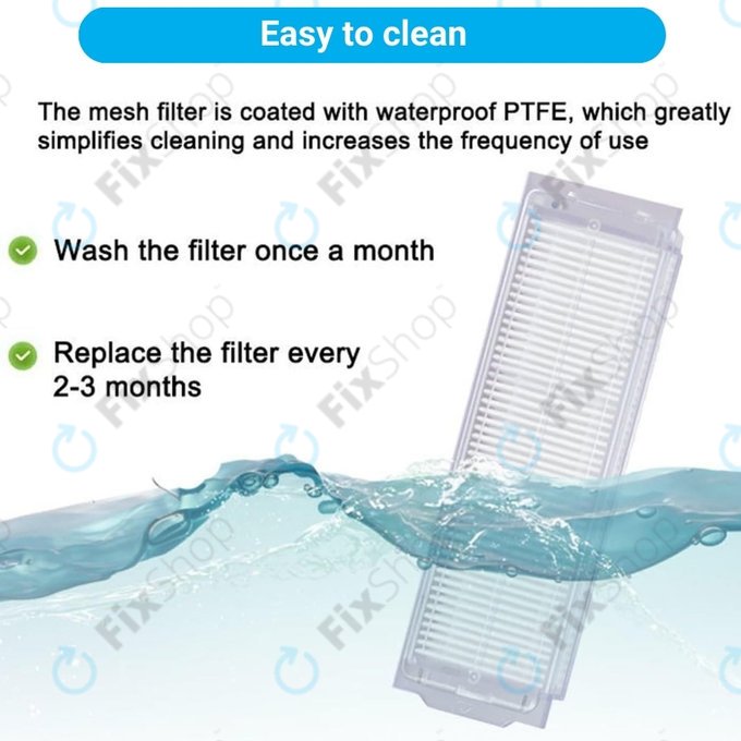 Xiaomi Mi Robot Vacuum Mop Pro (P), 2 Lite, 2 Pro, 2S, 3C, Viomi V2 Pro, V3, SE - HEPA Porszűrő (2db)