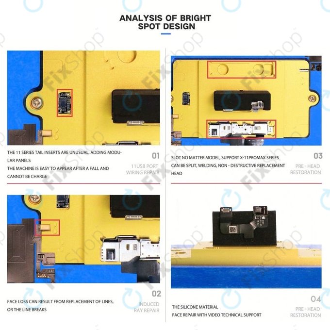 Wylie K85 - Előmelegítő platform az iPhone X, XS, XS Max, 11, 11 Pro, 11 Pro Max alaplap javításához