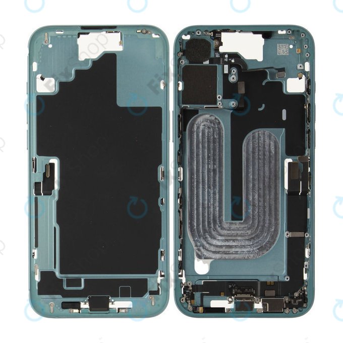Középső keret akkumulátorral | iPhone 16 Plus | Green | ZD076-00688 | Genuine Apple