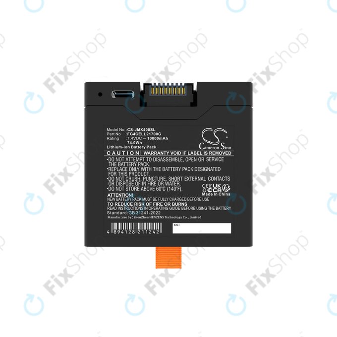 Akkumulátor JBL Partybox Club 320, Partybox Stage 320, Xtreme 4, 10000mAh, Li-Ion, 7.4V, FG4CELL21700G, HQ