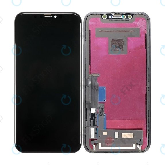 Kijelző In-Cell iPhone XR, Érintőüveg kerettel, FixPremium