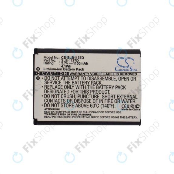 Akkumulátor Samsung NV100HD, 1100mAh, Li-Ion, 3.7V, SLB-1137D, HQ
