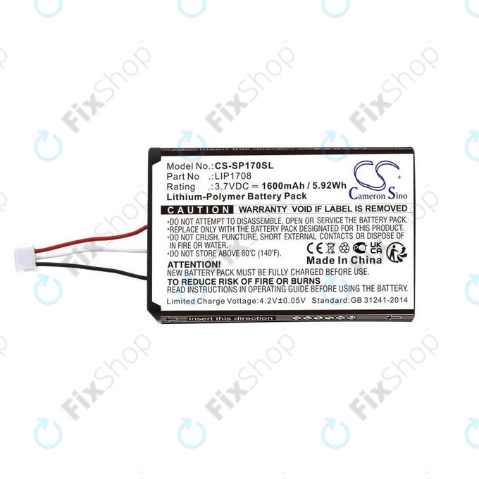 Akkumulátor Sony PS5 DualSense, 1600mAh, Li-Pol, 3.7V, LIP1708, HQ