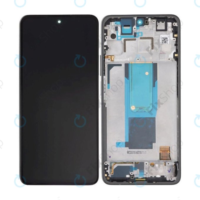 Xiaomi Redmi Note 11 Pro+ 5G 21091116UG - LCD Kijelző + Érintőüveg + Keret (Mysterious Black) OLED