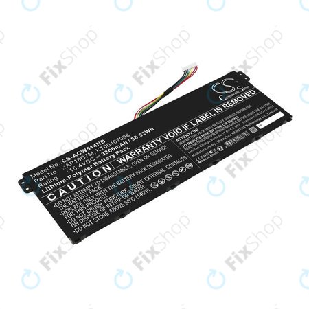 Akkumulátor Acer ConceptD 3, Spin 5, Swift 3, 5, X, Travelmate Spin P4, 3800mAh, Li-Pol, 15.4V, AP18C7M, HQ