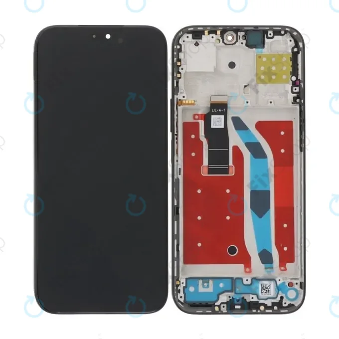 Honor 200 Lite - LCD Kijelző + Érintőüveg + Keret (Midnight Black) OLED