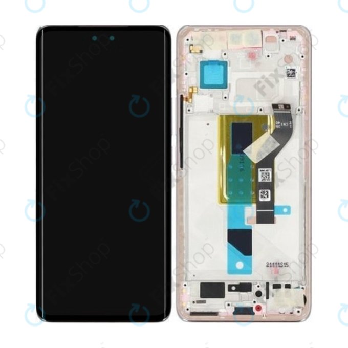 Xiaomi 13 Lite - LCD Kijelző + Érintőüveg + Keret (Lite Pink) - 5600050L9S00 Genuine Service Pack